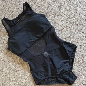 VENUS Black Mesh One Piece Swimsuit